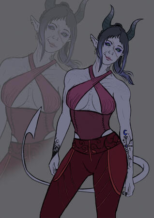 Coloured Sketch Example